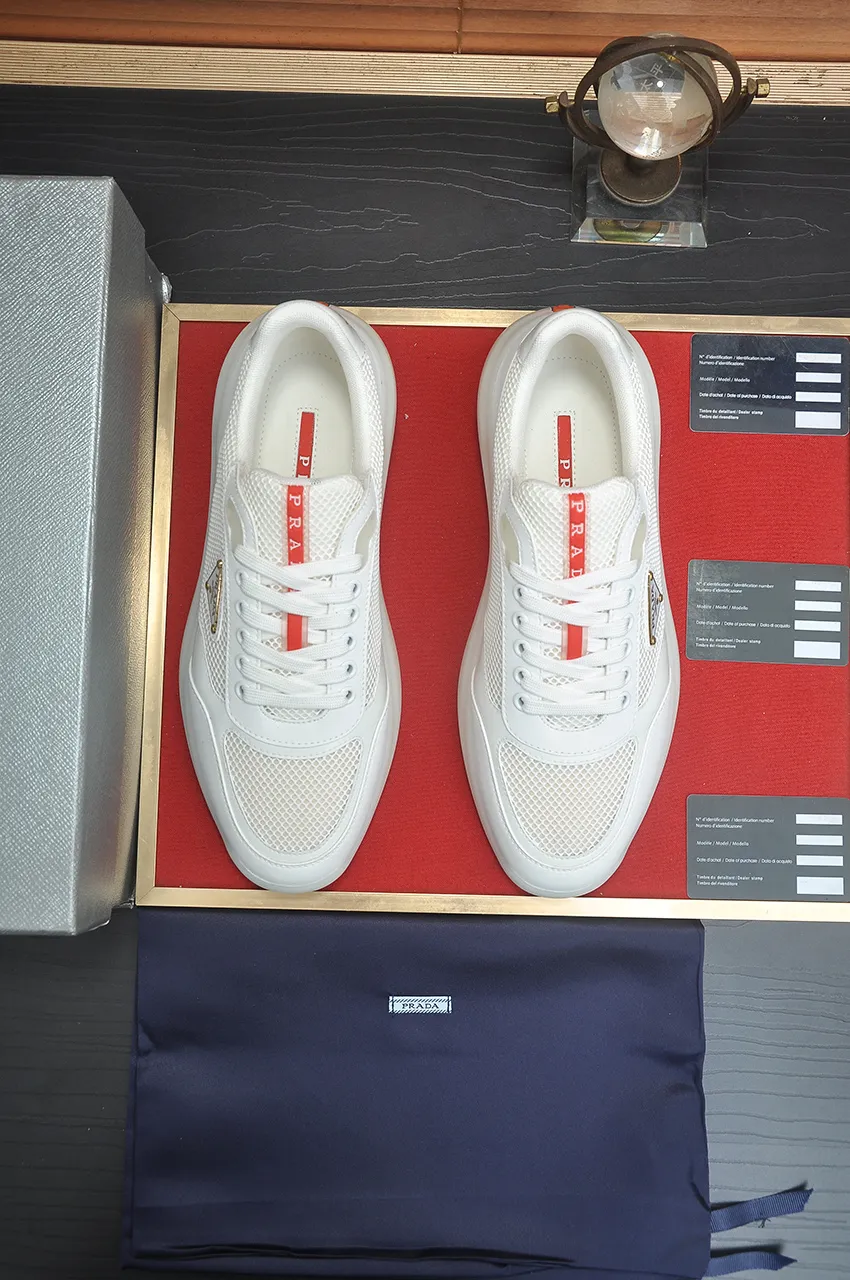 Men's shoes 💰620💶 [PRADA] Top original, new season, high quality original goods, top high mercerized cowhide combined with original breathable fabric + imported glue, imported stretch fabric inside with original cowhide feet, original thick outsole! Quality guaranteed! Code 38-45 (45 customized)
